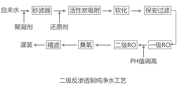 二级反渗透制纯净水工艺